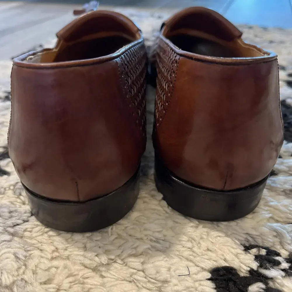 MEZLAN COZUMEL TASSEL MEN LOAFERS SIZE 10 MADE SPAIN GOOD PRE OWNED CONDITION!